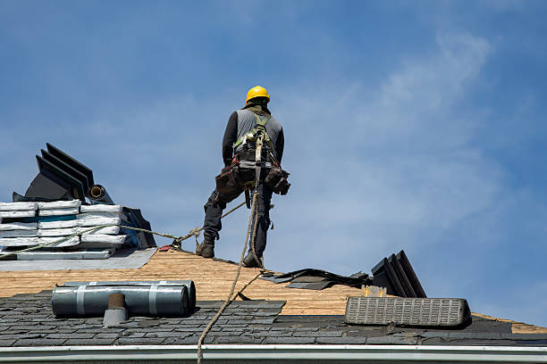 Professional Storm Damage Roof Repair technician working in Brookville, PA